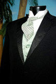 Basic Two Button Black tuxedo, Color Vest & Tie