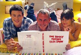 Cory Monteith, Adam Shankman and Lea Michele