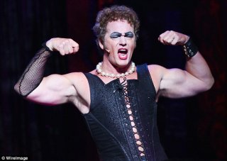 Doing the Time Warp again! Craig McLachlan displayed his VERY muscular arms as he once again performed in The Rocky Horror Picture Show in Sydney on Wednesday