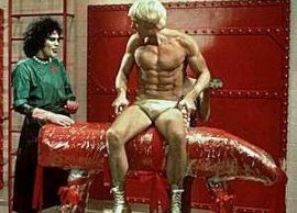 Rocky Horror Picture Show - Frank and Rocky Frank and Rocky have a conversation on a completely innocuous prop that just happens to be wrapped in plastic.