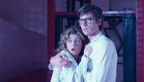 Janet (Susan Sarandon) and Brad (Barry Bostwick) are horrified at what they find at Frank-N-Furter’s castle in “Rocky Horror Picture Show.” (Courtesy)