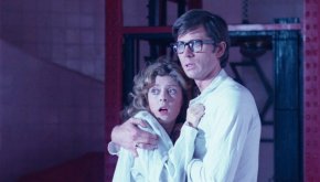 Janet (Susan Sarandon) and Brad (Barry Bostwick) are horrified at what they find at Frank-N-Furter’s castle in “Rocky Horror Picture Show.” (Courtesy)