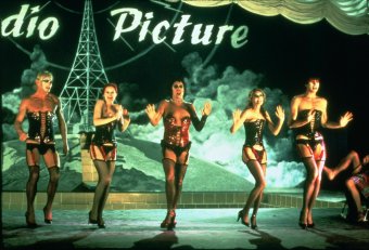 Peter Hinwood, Nell Campbell, Tim Curry, Susan Sarandon and Barry Bostwick in The Rocky Horror Picture Show. Photo Credit: 20th Century Fox.